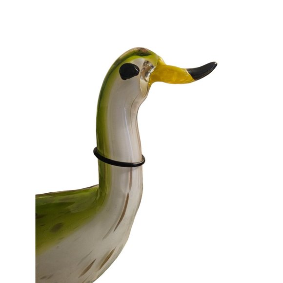 Vintage Hand blown glasd duck unmarked - Picture 5 of 7